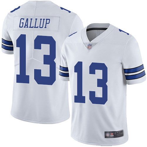 Men Dallas Cowboys Limited White Michael Gallup Road #13 Vapor Untouchable NFL Jersey->dallas cowboys->NFL Jersey